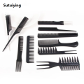 Sutuiying Multifunction 10pcs Barber Hairdressing Combs Hair Detangler Comb Original Anti-static Haircare Hairstyling Set Stylist Accessories Tools. 