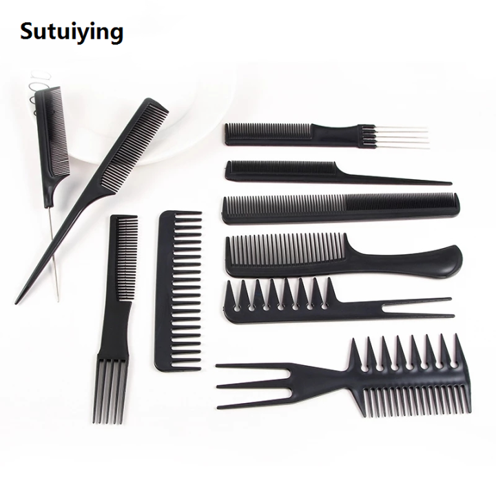 Sutuiying%20Multifunction%2010pcs%20Barber%20Hairdressing%20Combs%20Hair%20Detangler%20Comb%20Original%20Anti-static%20Haircare%20Hairstyling%20Set%20Stylist%20Accessories%20Tools%20-%20Image%203