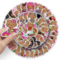 Artsy Home 50pcs Brown Skin Hello Kitty Sanrio Cartoon Stickers for Laptops and Skateboards Cellphone Guitar. 