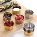 1PC Mini Reusable Household Durable Stackable Seasoning Dishes Sushi Dipping Bowl Sauce Cup Salad Sauce Container. 