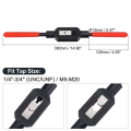1 Piece Adjustable Tap Wrench Handle Black & Red Steel for 1/4-3/4Inch (UNC/UNF) / Metric M5-M20 Taps. 
