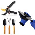 Plantora Gardening Essentials Kit – Trowel, Garden Fork, Cultivator, Cutter & Gloves – Premium Home Garden Tools Set for Everyday Use. 