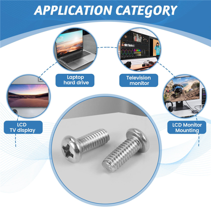 Sptrry30%20Pcs%20TV%20LCD%20Monitor%20Mounting%20for%20Head%20Screws%20X%2010Mm%20-%20Image%205