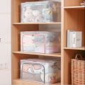 66L Transparent Dust-proof Thickened Foldable Storage Box Large Capacity Clothes Bag. 
