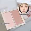 MYHO two-color comprehensive palette contouring natural and versatile three-dimensional matte blush, body color, girly young girl makeup blush. 