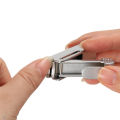 Portable Nail Clipper Slide Push Pull 1Pcs Luxury Stainless Steel Splashproof Nail Clippers Nail Tool Key Ring Pendant. 