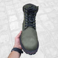 Men's Outdoor Leather Boots – Rugged Lace-Up Timberland Ankle Boots for Hiking, Winter & Daily Wear | 9301. 