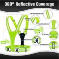 Work Fishing Sports Vest LED Reflective Vest Double-sided Lighting High Visibility Night Running Light Up Vest Night Warning Adjustable Waist/Shoulder Running Gear Cycling. 