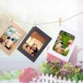 10 Pcs Paper Frame With Clips Diy Kraft Paper Picture Frame Hanging Wall Photo Album 2M Rope Home Decoration Craft. 