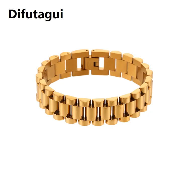 Difutagui%20E.B.belle%20Tarnish%20Free%20Stainless%20Steel%20Gold%20Plated%20Detachable%20Wristbands%20Bracelets%20Bangles%20For%20Women%20Men%20Gold%20Wrap%20Bracelets%20-%20Image%204