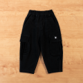 Baby Boy Pocket Design Cotton Black Cargo Pants. 