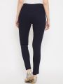 Black Stretchable Jeggings Pants For Women. 