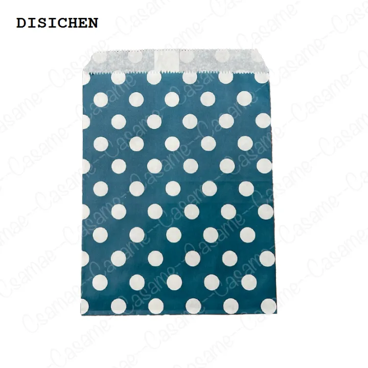 DISICHEN%20Profesional%2050%20pcs%205x7%20inch%20Paper%20Bag%20Four%20Leaf%20Clover%20Polka%20Dot%20Wavy%20Kraft%20Paper%20Bag%20Mixed%20Cookies%20Candy%20Gift%20Wrapping%20Bag%20For%20Christmas%20-%20Image%202