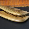 OUMERY Wide Tooth Natural Sandalwood Hair Comb- No Static Wooden Detangling Comb with Smooth Handle for Thick Curly Wavy Hair. 