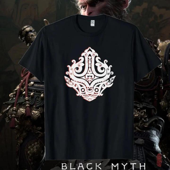 HOT%20Classic%20Black%20Myth%20Wukong%20Men's%20High%20Quality%20T-shirt%20Game%20Player%20Clothing%20Cotton%20Unisex%20Summer%20Streetwear%20Tops%20Camiseta%20Hombre%20-%20Image%205