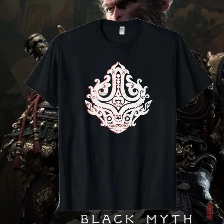 HOT%20Classic%20Black%20Myth%20Wukong%20Men's%20High%20Quality%20T-shirt%20Game%20Player%20Clothing%20Cotton%20Unisex%20Summer%20Streetwear%20Tops%20Camiseta%20Hombre%20-%20Image%205