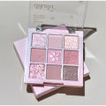 9 Colors Glitter Snow Princess Eyeshadow Palette Dream Girl Pearly Eye Shadow Pink Brown Nude Light Makeup Highlights Eyes. 