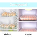 NAMUNY Egg Container, Refrigerator Deviled Egg Tray Carrier with Lid for 60 Eggs - Plastic Fridge Stackable Portable 2 Pack. 