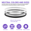 12 Pieces Non-Slip Elastic Sport Hair Headbands, for Women and Men. 