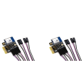 OUMERY 2X Tuya Wifi Computer Power Reset Switch PCIe Card for PC Computer,APP Remote Control,Support Home. 