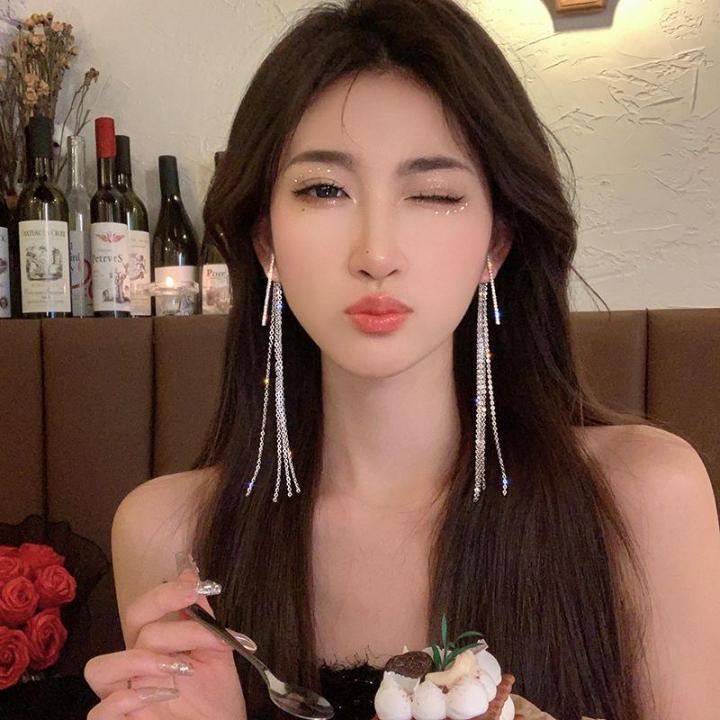 【Mega Sale】East Chrysanthemum Yinchuan Waterfall Tassel Earrings Women's 2023 New Fashion Earrings