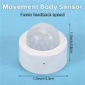 JAERBEE 2X Tuya Zigbee PIR Motion Sensor Human Body Motion Sensor Smart Life Control Works with Alexa Home. 