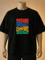 Unisex T-Shirt with Motivational Quote Print "Nothing Grows in a Comfort Zone" – (White, Black, Blue, Brown, Cream, Maroon). 