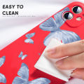 Jizetin for Realme 9 Pro / OnePlus Nord CE 2 Lite 5G Back Cover Color Butterfly Multicolor Square Soft Liquid Silicone Phone Case. 