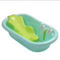 Baby's Colorful Bathtub With Comfortable Seat & 2 Pcs Shampoo Bottle & Water Temperature Machine. 