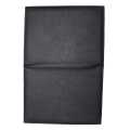 Black PU Leather Plain Design College File Folder 13*9.5 Inch. 