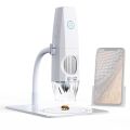 2MP 1080P WiFi Electron Microscope USB Mobilephone Computers Connecting Microscope Photo Video Taking Portable Electron Microscope with 8 LED Lights Bendable Stand.
