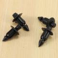 50x Plastic Rivet Bike Fairing Trim Panel Fastener Clips 6mm for Black. 