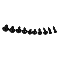 fasdaga 300 Pcs 6-12 mm Plastic Safety Eyes, Eyes Doll Making with 300 Pcs Washer for Toy Making DIY Crafts. 