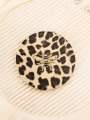 1PC Leopard Print Double Sided Makeup Mirror Round Heart Square Perfect Gift Lightweight Carry On. 