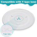 Microwave Replacement Glass Tray Glass Plate Turntable Tray Glass Tray Accessories Y-Bottom 12.5 Inch for Microwave Oven. 