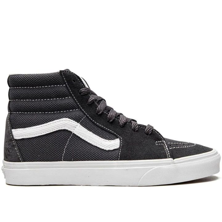 Vans Sk8-Hi 'Textured Asphalt' Black Grey Sneakers for Unisex 2262H