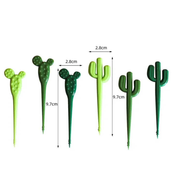 Fruit%20Forks%20Set%20Party%20Dessert%20Cactus%20Appetizer%20Picks%20Portable%20Food%20Kids%20Sticks%20Cafe%20Reusable%20Decorative%20Toothpicks%20Set%20-%20Image%202