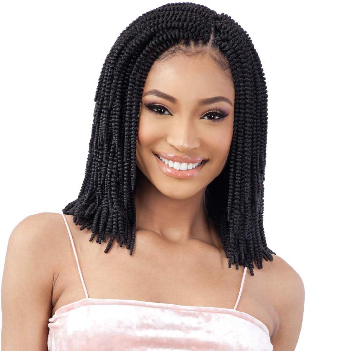 8 Inch Natural Black Twist Crochet Hair Wigs Pre Loop Synthetic Crochet Braid Hair Extensions Ombre Braided Wig