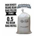 Premium Quality 0.5 Kg Bean Bag Refill/Filler. 