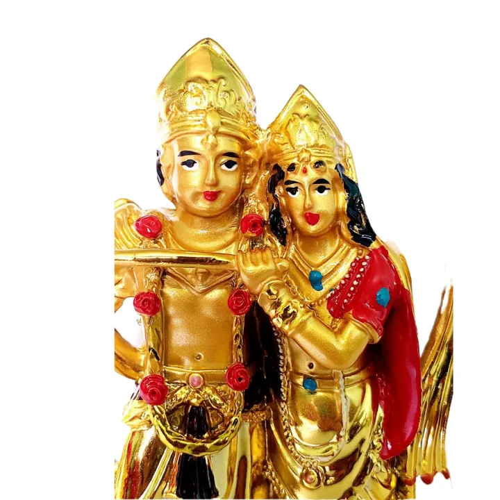 14cm%20Golden%20Radha%20Krishna%20Ji%20God%20Statue%20Hindu%20Idol%20Figurines%20Home%20Temple%20Mandir%20Pooja%20Items%20Gift%20Decorative%20Accents%20-%20Image%203