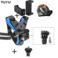 TUYU Full Face Motorcycle Helmet Chin Mount With Phone Holder Bracket For Gopro And  Action Camera With Phone Holder. 