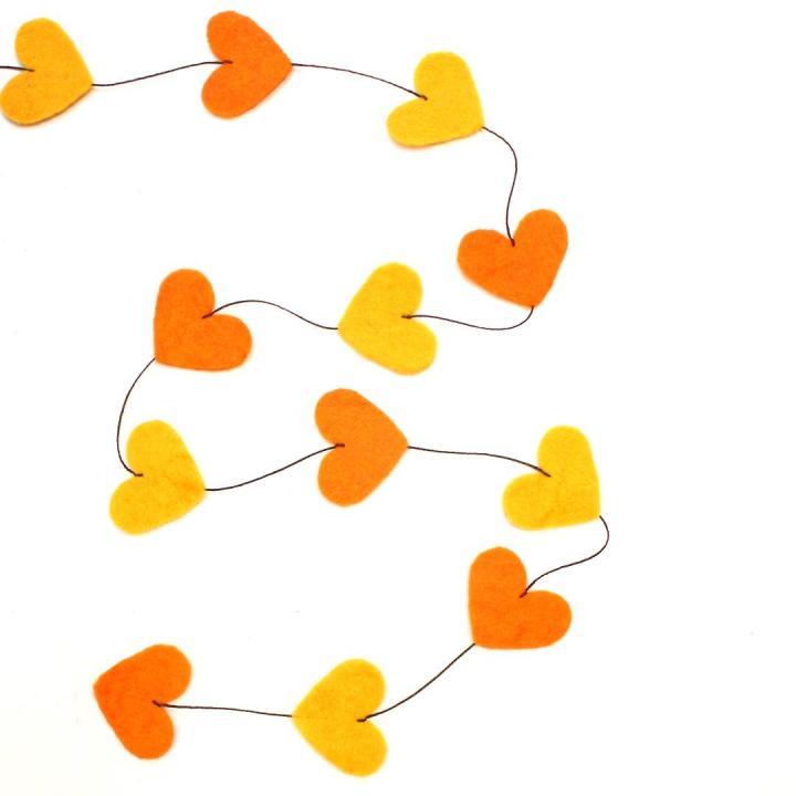 Heart Design Wall Hanging Decor : Set Of 6