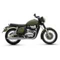 Jawa 42 Double ABS 300 CC Galactic Green Bike. 