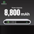 Green DC UPS Portable Router Backup | Router 9V, 5V & 12V Outputs | USB 5V Output | POE & LAN Ethernet Outputs | Voltage Selector (15V/24V) | 8800mAh Capacity | Up To 8 Hours Of Backup | Output Power Protection | Charging Indicator | 6 Months Warranty. 