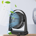 JAERBEE Desktop USB Small Fan, Office Fan, Mini Portable Rechargeable Digital Display Fan,Pink. 