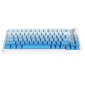 Ajazz AK820 Max Gradient South Facing Keycaps 75% Gasket Mount Hot Swappable Custom Gaming Wireless Mechanical Keyboard - Sea Salt v2 Linear Switch. 