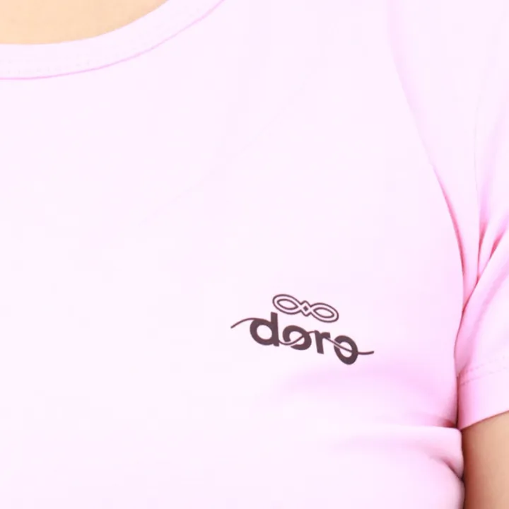 Doro%20Pink%20Cotton%20Round%20Neck%20Half%20Sleeve%20Side%20Printed%20T-Shirt%20For%20Women%20-%20Image%204