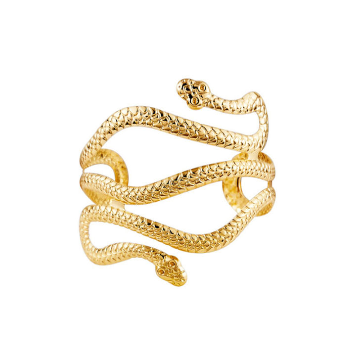 Open Snake Upper Arm Bangle Bracelet Adjustable Arm Cuff Bangle Bracelets for Women Fashion Jewelry