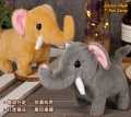 Electric Plush Toy Walking Sounding Moving Velvet Cartoon Elephant Toy For Boys Girls Electronic Pets. 
