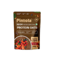 PINTOLA 25g High Protein Oats 400g, Dark Chocolate,No Refined Sugar, with Almonds Raisin, Pumpkin and Chia Seeds, 8g Fibre, Rolled Oats for weight loss, Breakfast Cereals | Gluten Free | Pintola Protein Oats Chocolate | Pintola protein oats 400g dark choc. 